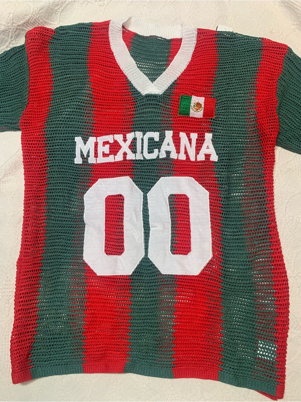 Mexicana Football Mesh Knit Jersey Top